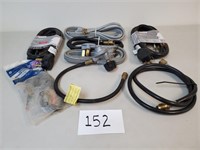 Assorted Appliance Cords and Gas Lines