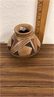 Mata Ortiz inspired pottery small pot signed