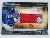 2015 Topps Clearly Autograph Relic Prince Fielder