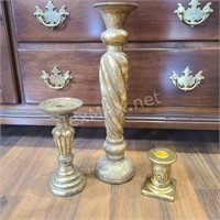 Gold Candle Stick Holders