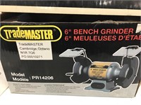 Trademaster 6” bench grinder. Unused
