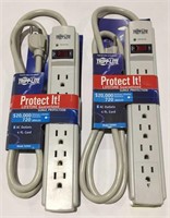 Two Tripp-lite surge protectors, new