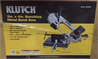 Klutch 3x4” metal band saw, not tested, as is
