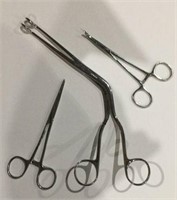 Box of misc medical forceps