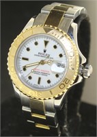 14kt Gold/SS 69623 Lady Yacht-Master Rolex Watch
