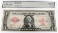 1923 Red Seal Large United States Legal Tender