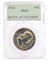1962 PR65 GEM Franklin Silver Half Dollar