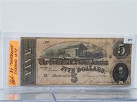 1864 Confederate Richmond $5 Note
