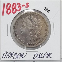 1883-S 90% Silver Morgan $1 Dollar