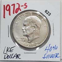 1972-S 40% Silver Ike $1 Dollar