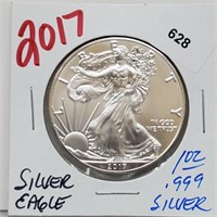 2017 1oz .999 Silver Eagle $1 Dollar