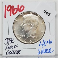 1966 40% Silver JFK Half $1 Dollar