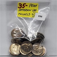 Thirty Five Mixed Date Proof UNC Jeff Nickels