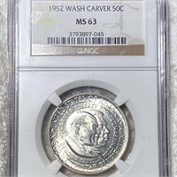 1952 Washington/Carver Half Dollar NGC - MS63