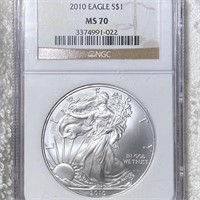 2010 Silver Eagle NGC - MS70