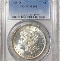 1885-O Morgan Silver Dollar PCGS - MS63