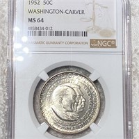 1952 Washington/Carver Half Dollar NGC - MS64