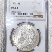 1896 Morgan Silver Dollar NGC - MS63