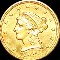1903 $2.50 Gold Quarter Eagle UNCIRCULATED