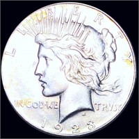 1923-S Silver Peace Dollar CLOSELY UNC