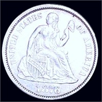 1876 Seated Liberty Dime UNCIRCULATED