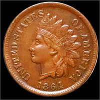 1864 "With L" Indian Head Penny LIGHTLY CIRCULATED