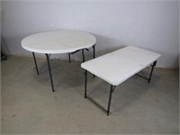 (2) Plastic Folding Tables