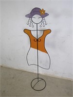Decorative Metal Woman Cartoon Silhouette