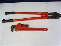 Bolt Cutters/ Pipe Wrench