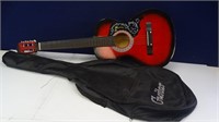 Red Guitar with Case