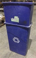 Two recycling bins