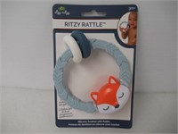 Itzy Ritzy Silicone Teether with Rattle; Features