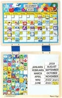 Melissa & Doug Monthly Magnetic Calendar with 133