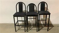 (3) High Top Chairs