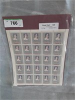 Royal visit. 2nd of August 1973. Mint sheet of 25