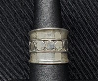.925 Sterling Silver Wide Band