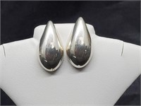 .925 Sterling Silver Tear Drop Earrings