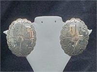 .925 Sterling Silver Taxco Earrings