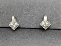 .925 Sterling Silver CZ Earrings