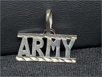 .925 Sterling Silver Army Charm/Pendant