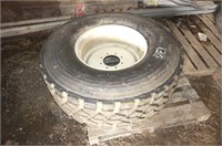 Goodyear 445/65R22.5 Tire on Rim