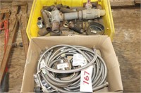 Box of Pipe Fittings and Box of Flex Hoses