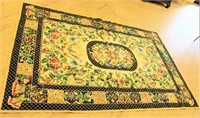 Needlepoint rug, 69in by 104in
