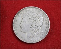 1921D Morgan silver dollar