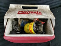 Playmate Igloo Cooler full of Handyman Parts