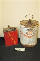 Vintage 5 Gallon Phillips 66 Oil Can & Gas Can