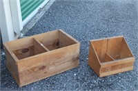 Two Wooden Storage Crates