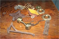 Lot of Assorted Metal Hardware - Doorknob & More