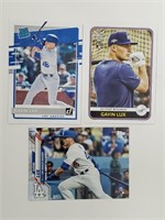 (3) Gavin Lux Rookie Baseball Cards