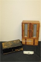 Pair of Wooden Jewelry Boxes